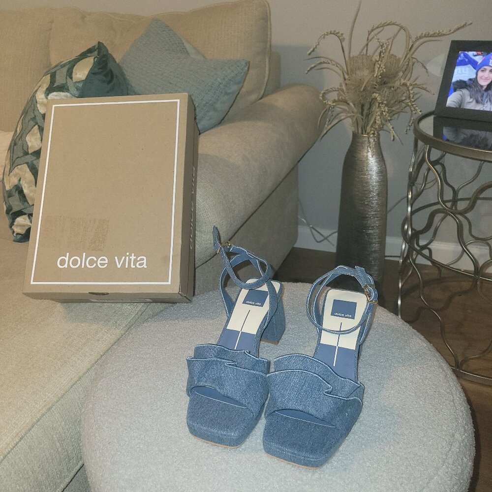 Dolce Vita Denim Sandals Size 8